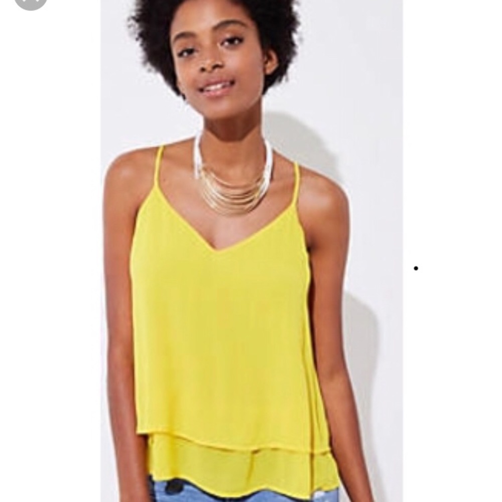 Loft tiered strappy tank NWT